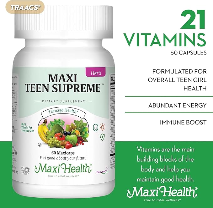 Multivitamin for Teens His and Hers 120 Maxicaps Bundle