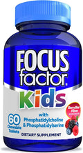 Focus Factor Kids Complete Daily Chewable Vitamins: Multivitamin &amp Neuro Nutrient (Brain Function) w/Vitamin B12 C D3-60 Count