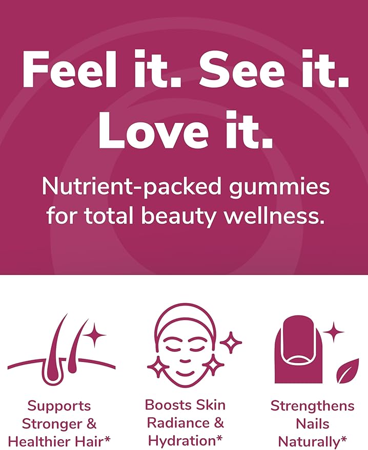 Lunakai USA Made Hair Glow &amp Grow + Women’s Multivitamin Gummies Bundle – Naturally Flavored Non-GMO – 60ct Each