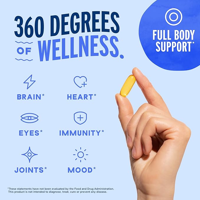Oceanblue Omega-3 Bundle – 2100 Triple Strength 180ct + Essentials Everyday Omega Minis 60ct – High-Potency EPA DHA DPA with Vitamin D3 – Orange Flavor – Heart Brain &amp Immune Support - 2 Pack