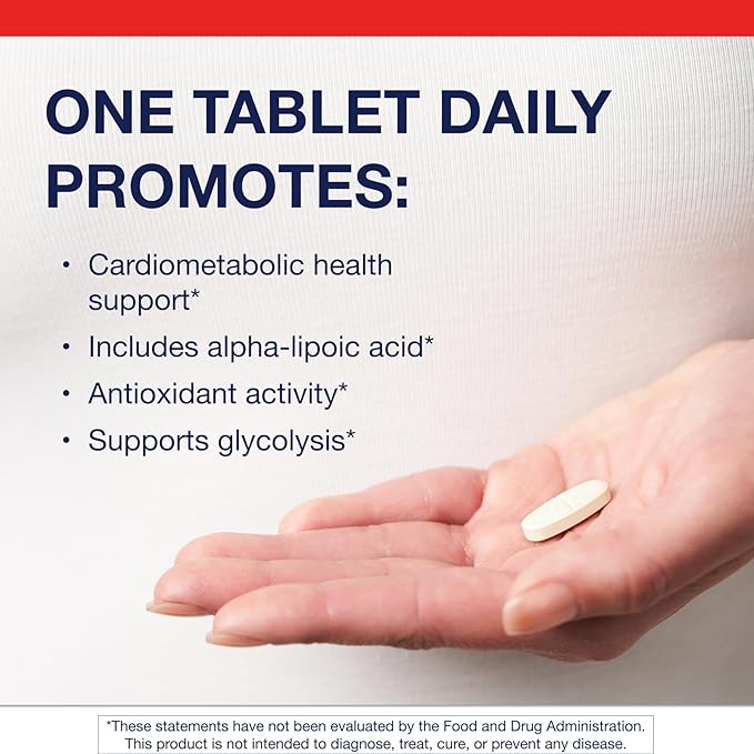 Metagenics Alpha-Lipoic Acid 300 mg - Metabolism &amp Antioxidant Support Supplement for Tissue Brain &amp Heart Health* - Non-GMO Gluten-Free Vegan Soy-Free - GMP Certified Facility - 60 Tablet