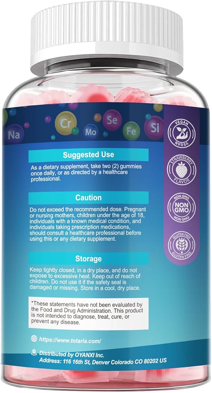 Totaria 2 Packs Sugar Free Multivitamin for Men with Omega 3 Probiotics Mens Multivitamins Gummies w/Methylated B Complex BCAA Lycopene Zinc for Daily Energy Immune Heart Iron Free