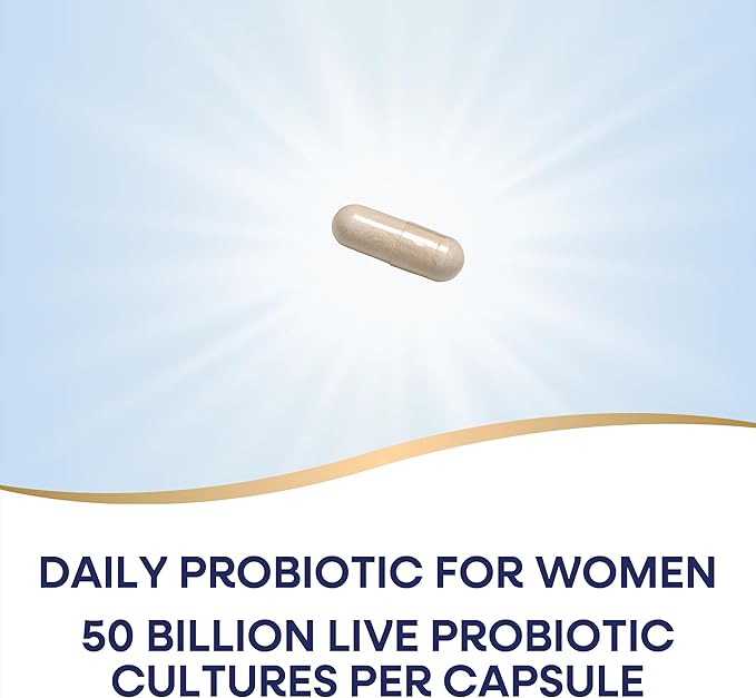 Nature's Way Fortify Optima Women's Probiotics 50 Billion Live Cultures 7 Strains Supports Digestive and Immune Health* 30 Capsules (Packaging May Vary)