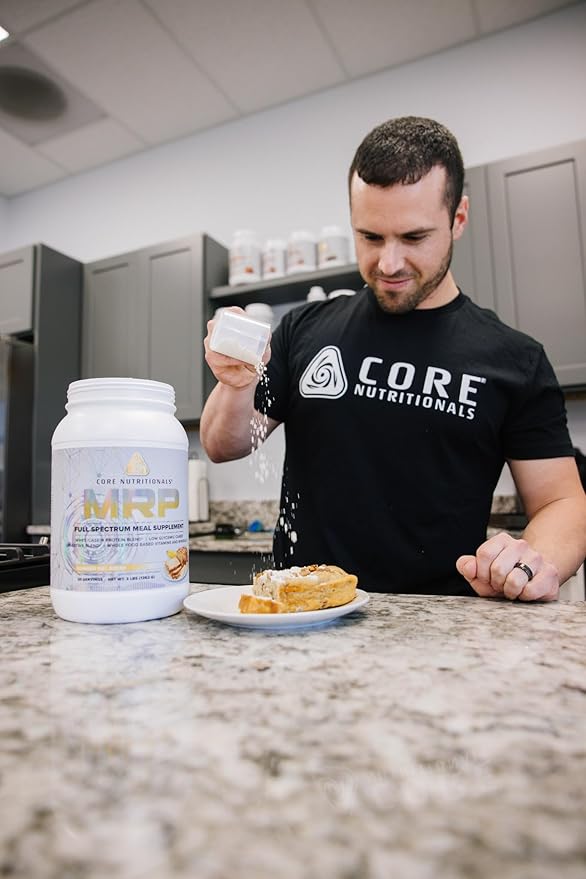 Core Nutritionals MRP Full Spectrum Meal Replacement | Whey Protein Blend + Low Glycemic Carb Blend | 27g Protein | 3 Pound (Banana Nut Bread)
