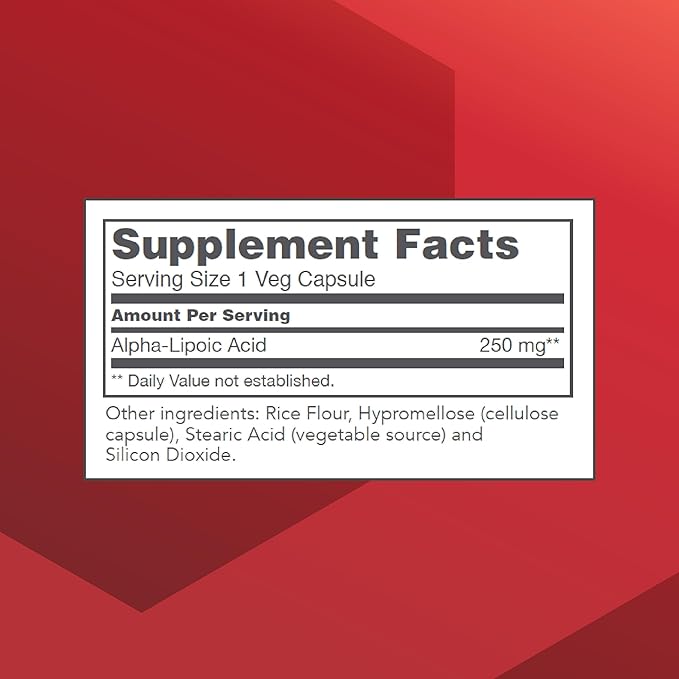 PROTOCOL FOR LIFE BALANCE Alpha-Lipoic Acid Supplement - 600mg ALA - Oxidative Stress Quencher Blood Flow &amp Heart Health - Kosher &amp Dairy Free - 60 Veg Capsules