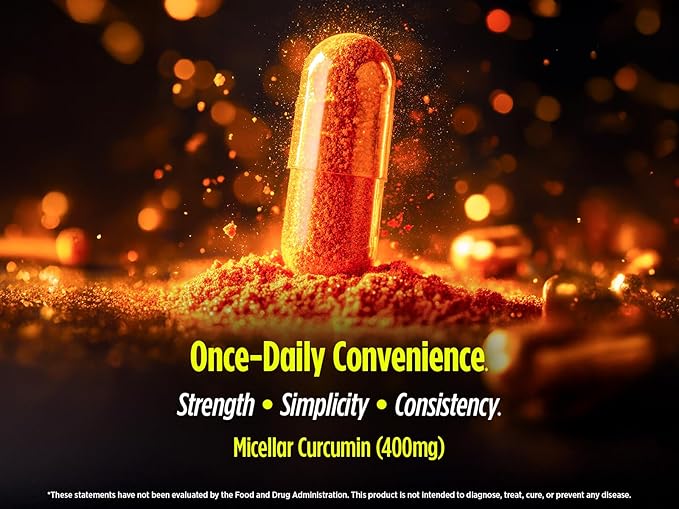 Biotest Micellar Curcumin - 95x Absorption UCLA Invented Patented - 60 Servings