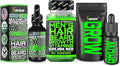 Beard Growth Kit w/Grow XXL Beard Oil/Facial Hair Serum for Men + 14-in-1 BIOTIN Gummies/Hair Growth Vitamins for Men + 6X Liquid Biotin with Collagen Peptides - Formulated in America