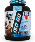 BPI Sports ISO HD Isolate Protein Powder – 100% Whey Isolate Protein Powder for Muscle Gain - Chocolate Brownie 5.4 Pounds - 69 Servings