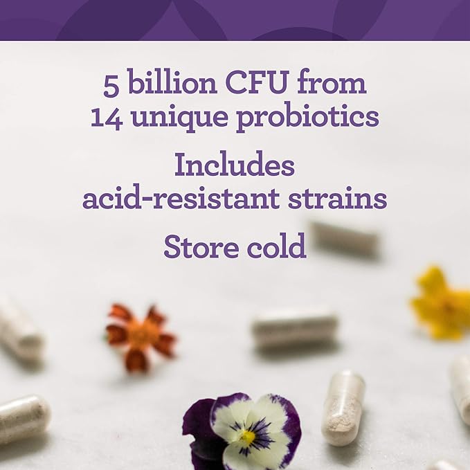 INNATE Response Formulas Flora 5-14 Complete Care - Probiotic Supplement - 5 Billion CFU - 14 Probiotic Strains - Supports Digestive Health - Vegetarian - Made Without 9 Food Allergens - 60 Capsules