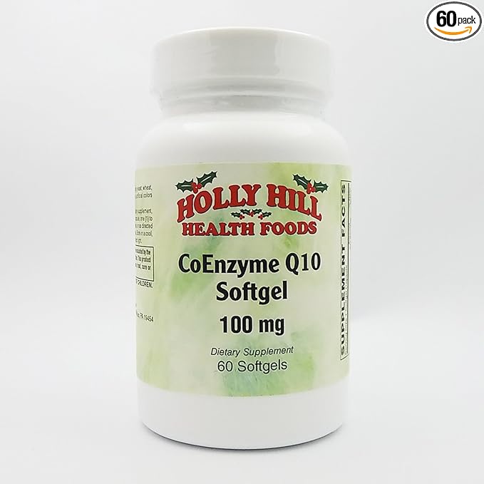Holly Hill Health Foods CoEnzyme Q10 100 MG 60 Softgels
