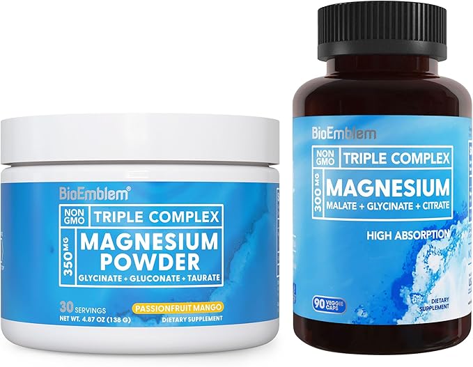 BioEmblem Triple Magnesium Complex Capsule and Powder Drink
