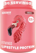 BIRDMAN Fitmingo Vegan Protein Powder with Inositol Collagen Boosters Hyaluronic Acid and Vitamins | Low Carb Dairy Free Low Calorie | 23g Plant Based Blueberry Protein Powder with Myo-Inositol
