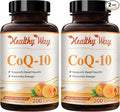 Coenzyme Q10 400mg CoQ10 Supplement - Once Daily Coq 10 400mg Powder Capsules for Healthy Heart Antioxidant and Energy Support - Non-GMO Quick Absorption Ubiquinone Q10 Coenzyme (200 Servings)