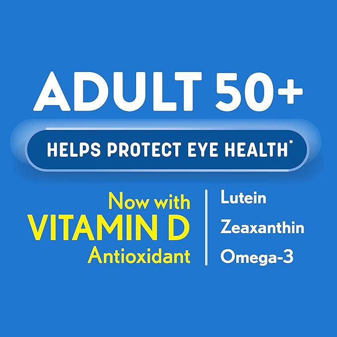 Ocuvite Adult 50+ Eye Vitamins and Mineral Supplements with Lutein Zeaxanthin and Omega-3 90 Soft Gels (Pack of 3)