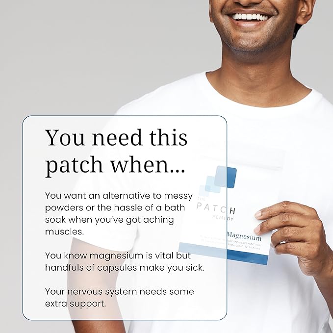 The Patch Remedy Magnesium Patch | Magnesium Glycinate | 30 Patches