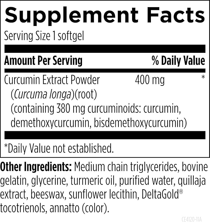 Designs for Health Curcum-Evail 400 - Bioavailable Turmeric Curcumin Supplements - Evail Emulsification Technology - Curcumin C3 Complex with Turmeric Oil + Vitamin E Non-GMO (120 Softgels)