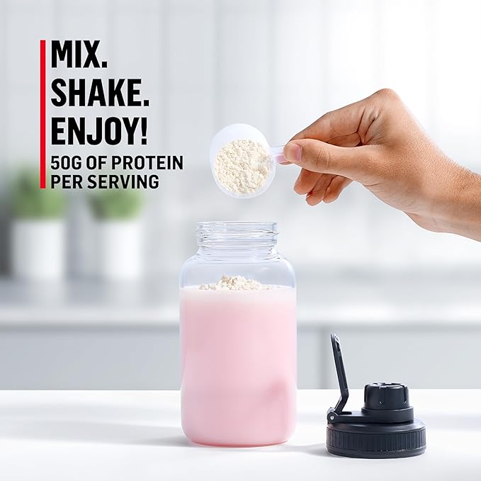 Muscle Milk Pro Series Protein Powder Supplement Slammin' Strawberry 2 Pound 11 Servings 50g Protein 3g Sugar 20 Vitamins &amp Minerals NSF Certified for Sport Packaging May Vary