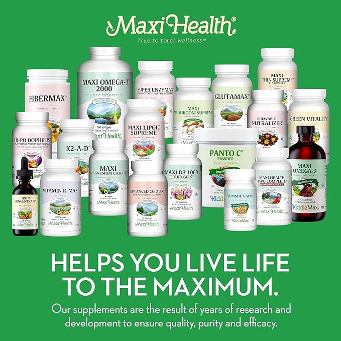 Maxi Health Chewable Multivitamin for Kids Teens and Adults - Cherry Chewable Vitamins for Adults &amp Children - Kosher Kids Multivitamin + Iron (90 Tablets)