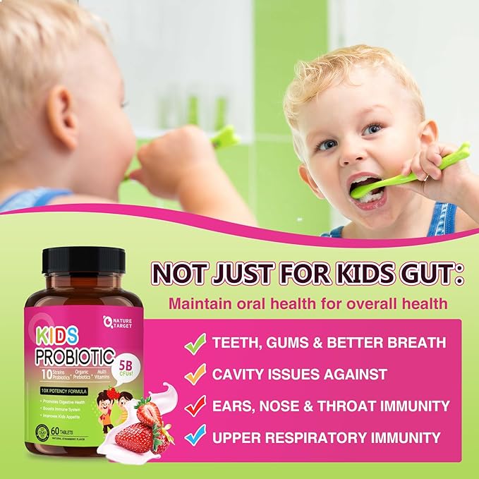 NATURE TARGET Probiotics-for-Women + Kids Probiotic Chewable