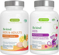 Igennus Methylated Kids Multivitamin Gummy + Gentle Buffered Vitamin C Chewable 500mg Kids Brain &amp Immunity Bundle 4y+ with B-Vitamins &amp Vitamin D + Sugar Free &amp Vegan