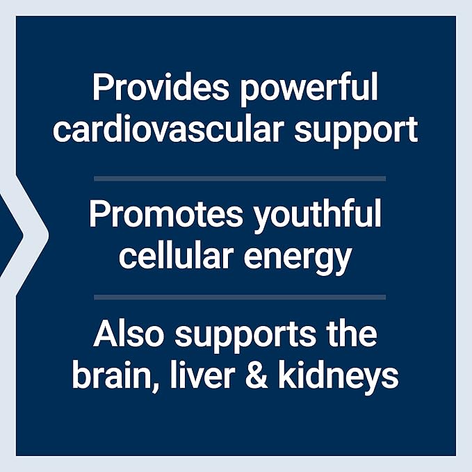 Life Extension Super Ubiquinol CoQ10 with Enhanced Mitochondrial Support &amp Vitamin D3 125 mcg (5000 IU) Bone Health