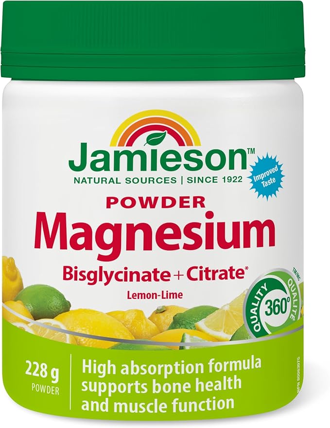 Jamieson Magnesium Drink Mix- Natural Lemon- Lime Flavour