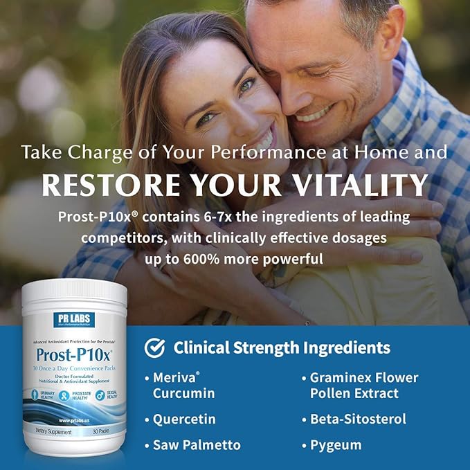 Advanced Prostate Health Supplement for Men 10 Natural Ingredients Saw Palmetto Beta Sitosterol Reduce Bathroom Trips &amp Urgency - 2 Month Supply