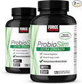 Force Factor ProbioSlim Extra Strength Probiotic Supplement for Women and Men with 30 Billion CFUs and Green Tea Extract for Gut Health Support Bloating and Gas Relief 120 Count (Pack of 2)