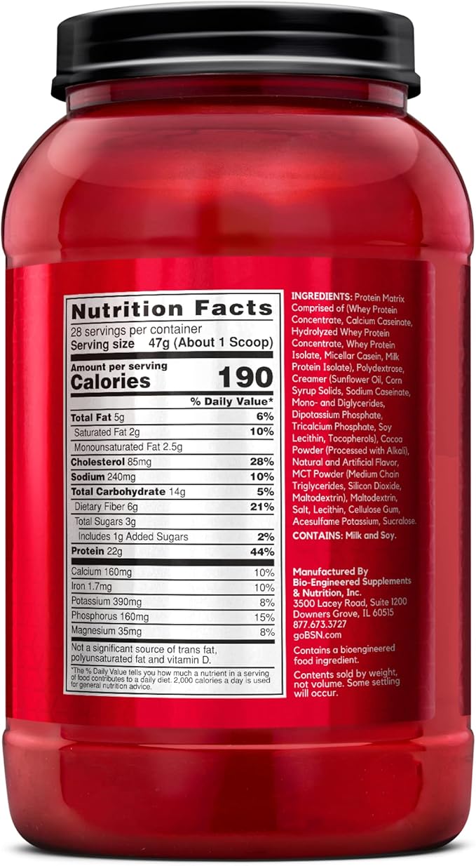 BSN SYNTHA-6 Whey Protein Powder Micellar Casein Milk Protein Isolate Chocolate Milkshake 28 Servings (Packaging May Vary)
