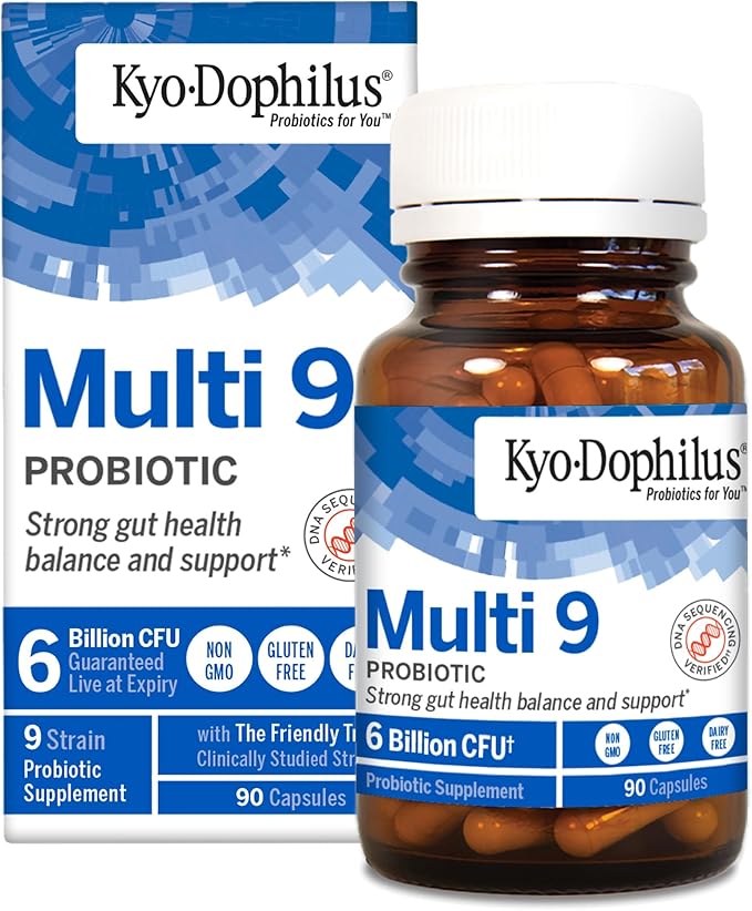 Kyolic Kyo-Dophilus Multi 9 Probiotic Strong Gut Health Balance and Support* 90 Capsules