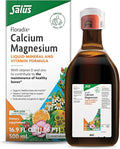 Floradix Calcium Magnesium Liquid Mineral &amp Vitamin Formula - Bone Support Supplement with Calcium Magnesium Vitamin D &amp Zinc - Vegetarian &amp Non-GMO - 16.9 fl oz