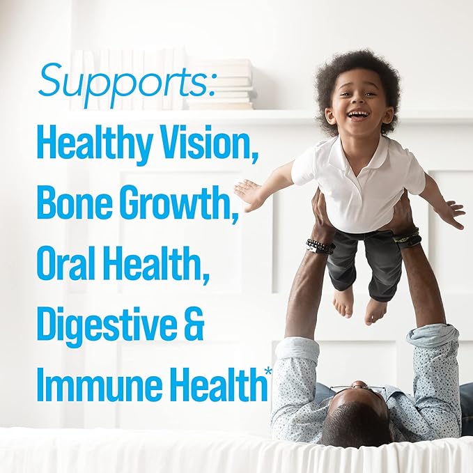 Culturelle Kids Complete Chewable Multivitamin + Probiotic for Kids &amp Kids Probiotic Gummies for Ages 2+ - Peach-Orange &amp Mixed Berry Flavors - Digestive &amp Immune Support with Lutein for E
