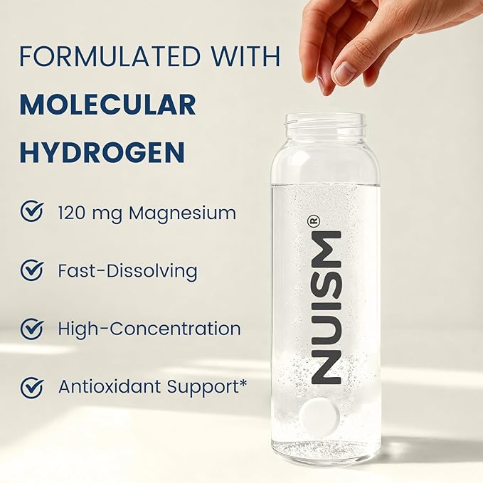 Hydrogen Water Tablets with MagnesiumHydrogen Tablets for Drinking WaterAntioxidant and Cellular Health Support H2 Molecular Tabs90 Tablets