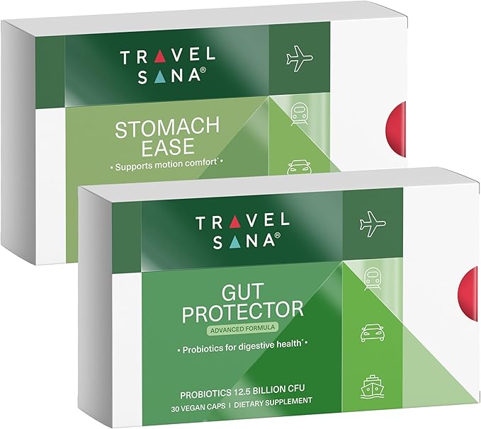 Complete Digestive Travel Support Bundle (Gut Protector Advanced + Stomach Ease)
