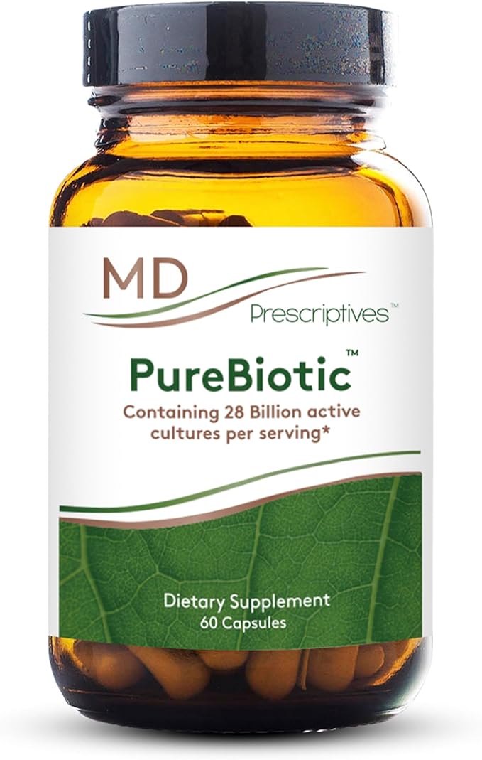 MD Prescriptives - PureBiotic - Probiotic Dietary Supplement for Digestive &amp Gut Health - 60 Capsules