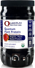 Quantum Nutrition Labs Plant Protein - Vegan Plant Based Pea Protein Powder with Pumpkin and Rice Organic Dairy Free Gluten Free No Artificial Flavors Vegetarian - 9 Oz