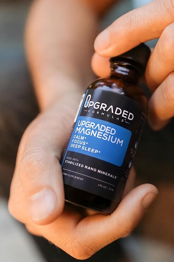 Upgraded Formulas Nano Minerals and Magnesium Liquid Supplement - Deep Sleep Calm and Stress Support - Vegan Natural (30 Servings)