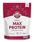 Manitoba Harvest Hemp Yeah Organic Max Protein Powder Unsweetened 32oz with 20g Protein and 4.5g Omegas 3&amp6 per Serving Keto-Friendly Preservative Free Non-GMO Packaging May Vary