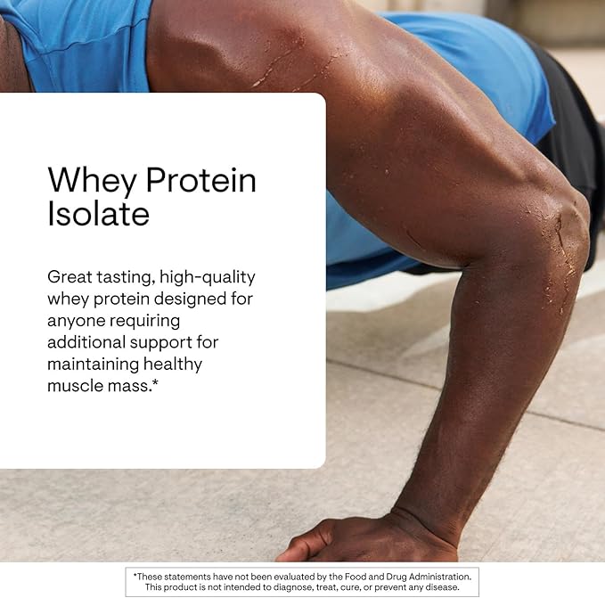 THORNE - Whey Protein Isolate - Balanced Amino Acids Profile with BCAAs - 21 Grams of Easy to Digest Whey Protein Powder - NSF Certified for Sport - Vanilla - Gluten &amp Soy-Free - 14 Packets