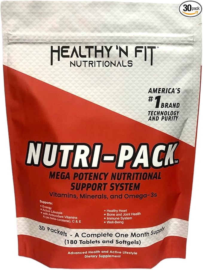 Healthy 'N Fit NUTRI Pack - 30 Day Pkt -One Pack Daily Multivitamin All-in-One Packets