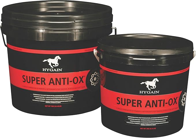 Hygain Super Anti-Ox - Tumeric Based Muscle Tendon Ligament &amp Joint Supplement for Horses