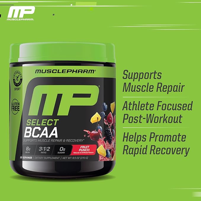 Muscle Pharm Combat 4lb Chocolate Protein and MusclePharm Fruit Punch BCAA's