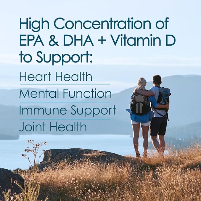 5X Ultimate Strength Liquid Fish Oil Supplements Wild Caught Omega 3 Fish Oil Liquid High EPA &amp DHA Omega3 Fatty Acids Omega 3 Supplement with Vitamin D 7.60floz Orange Flavor