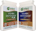 Vision Defender A.M.D. Plus &amp BP Eye Care Bundle – Advanced Eye Supplements with AREDS2 (Lutein Zeaxanthin Vitamin C &amp E Copper Zinc) Plus Meso-Zeaxanthin Bilberry Pine Bark. Made in UK
