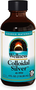 Source Naturals Wellness Colloidal Silver 45 ppm Supports Physical Well Being* - 4 Fluid oz
