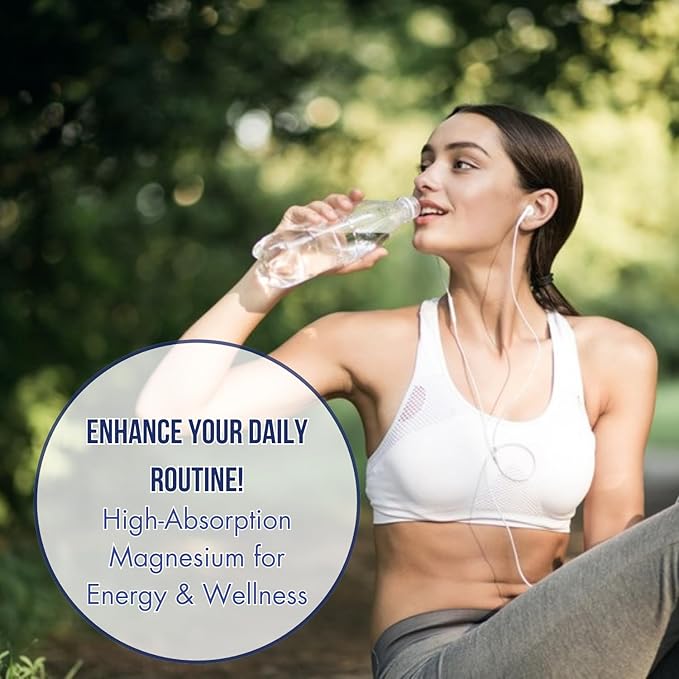 High Absorb Magnesium - Magnesium Support Supplement - Triple Complex for Bone Muscle &amp Energy Support - 120 Capsules