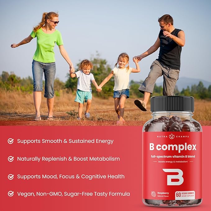 NutraChamps Biotin &amp B Complex Gummies