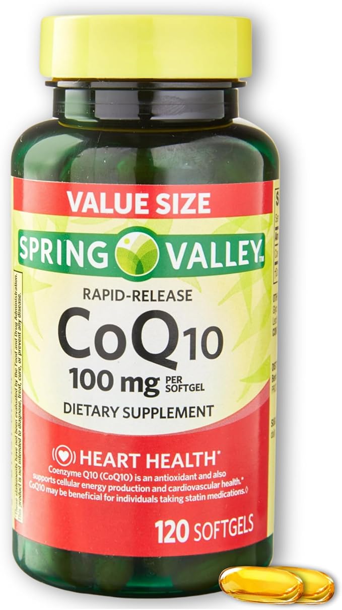 Coq10 100 mg Rapid Release Softgels 120 Count (Pack of 1) Boxed by Fusion Shop Store