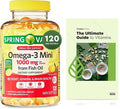 Proactive Support Omega-3 Mini from Fish Oil Dietary Supplement 1000 mg 120 Count + Exclusive Vtmx Vitamin Guide (2 Items)