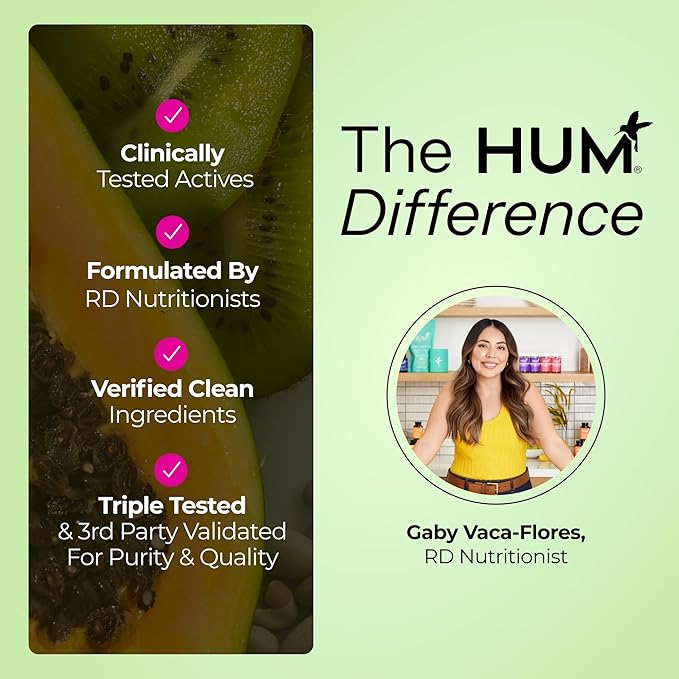HUM Flatter Me Fiber Supplement and Gut Instinct Daily Probiotics